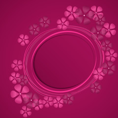 Paper flower background