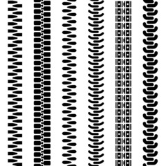 vector seamless zipper black symbols © Roman Sotola