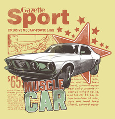 Muscle Car © Tshirt-Factory.com