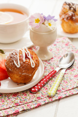 cake with tea