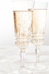 flutes of champagne