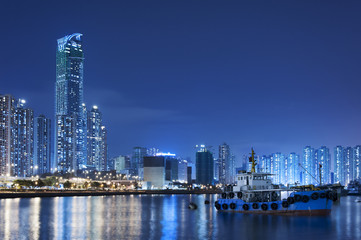 Fototapeta na wymiar Hong Kong Harbor