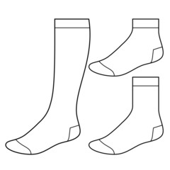Set of blank socks - 52135202