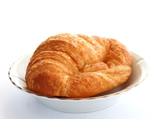 Croissant isolated on white background