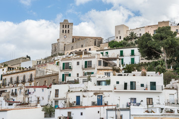 Fototapeta na wymiar Stare Miasto w Ibizie - Ibiza. Wyspy Hiszpania, Baleary
