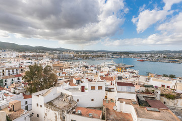Ibiza Town and harbor, Balearic Islands