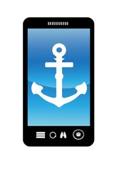 Ancre dans un téléphone mobile