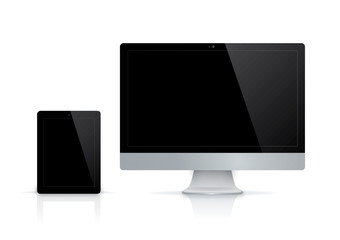 Computer collection with black screen