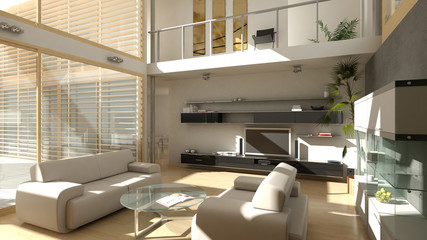 Fototapeta na wymiar Modern Living Room