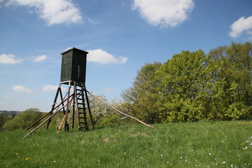 Naklejka premium Jäger Kanzel unter blauem Himmel