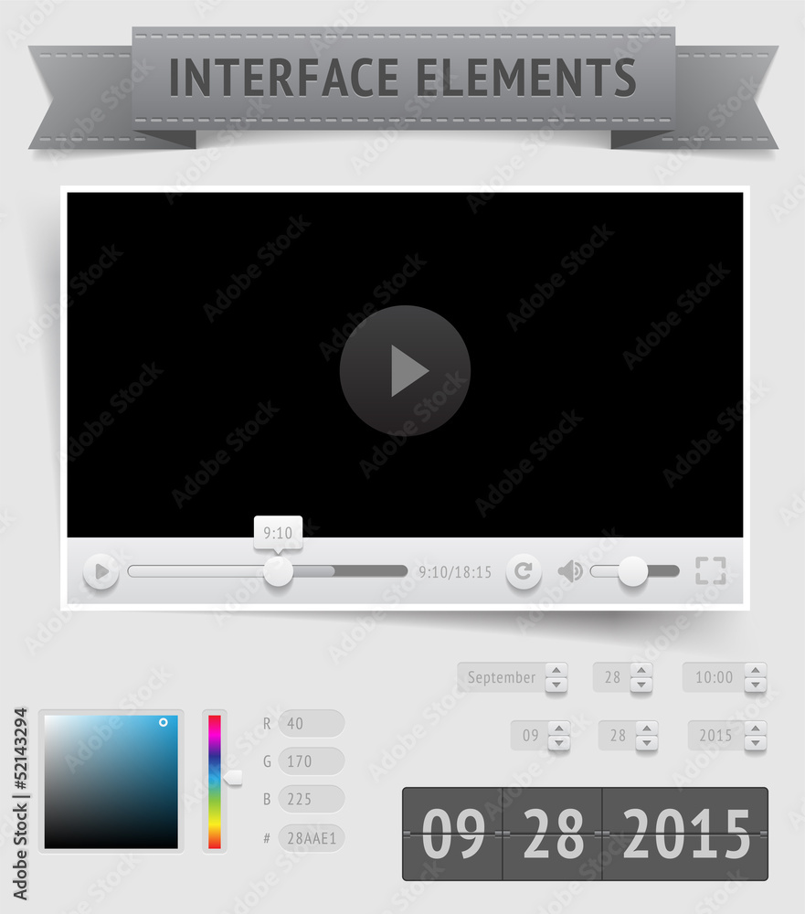 Poster user interface elements