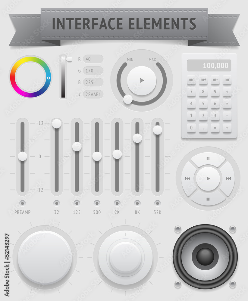 Poster user interface elements