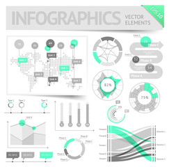 Fototapeta na wymiar Infographic design elements