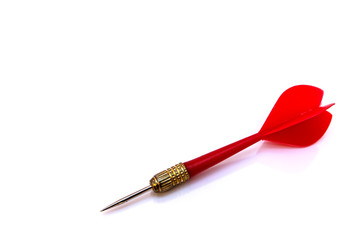 Red darts isolated