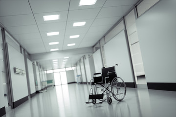 Wheelchair in a hospital - 52144214