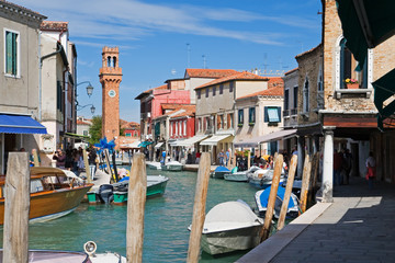 Fototapeta na wymiar murano island near venezia, italy