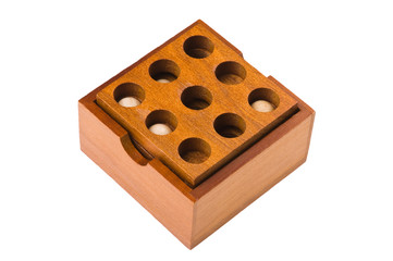 puzzle box on white