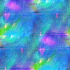 seamless blue, green background yellow watercolor color water te