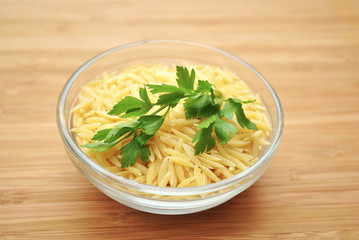 Parsley on Dry Pasta