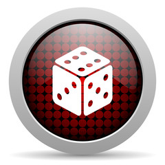 dice glossy icon