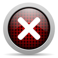 Obraz premium cancel glossy icon