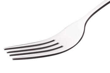 Fork isolated  on white background cutout