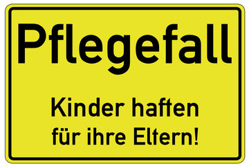 Pflege Alter Schild  #130508-svg02