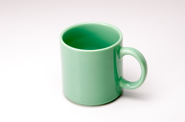Green coffee mug
