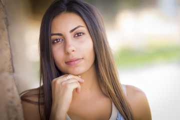 Obraz premium Beautiful Mixed Race Young Woman