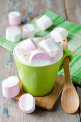 Coffee with marshmallow