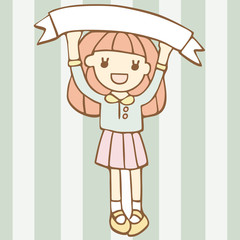 Cheerful Girl With Blank Space For Your Text