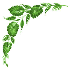 decorative floral corner