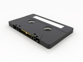 Black old cassette