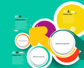 Fototapeta premium circles concept background