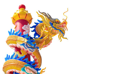 dragon chinese isolated on white background