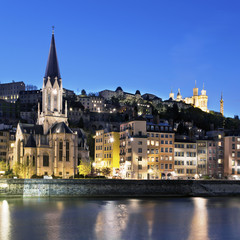 Fototapeta na wymiar Słynny widok Lyon