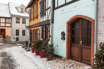 Fototapeta na wymiar Welterbestadt Quedlinburg im Winter