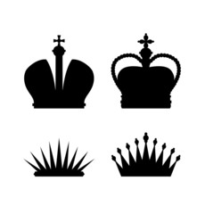 Set of different crowns