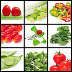 vegetables collage