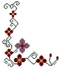 Pixel Art Floral