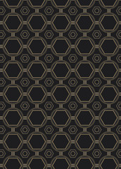 Seamless Art Deco Style Pattern