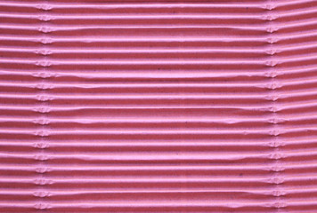 Textured corrugated striped cardboard with natural fiber parts