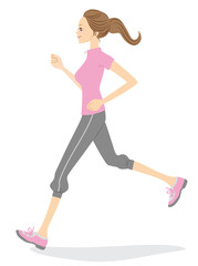 ジョギング　女性