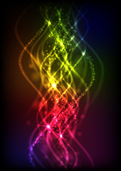 Abstract neon waves.