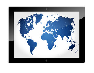 Tablet World Map