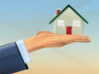 House held in Hand/Home Ownership