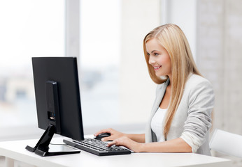 businesswoman with computer