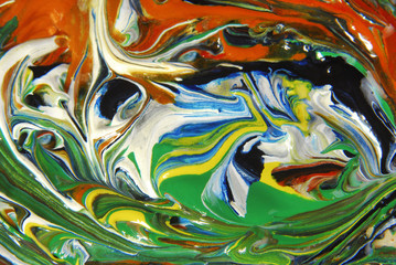 Obraz na płótnie Canvas Abstrakcyjny obraz olejny