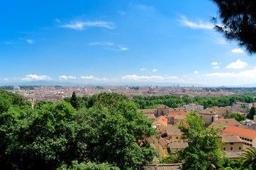 Fototapeta na wymiar Roma Panorama from Gianicolo, Italy