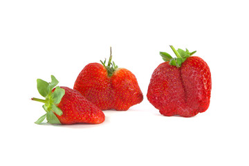 Tasty  strawberries isolated on white